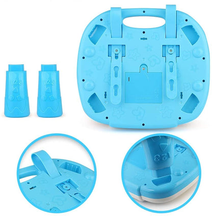 Masuta de activitati Toy Box, centru multifunctional, pian cu lumini si sunete, interactiv si educativ, cadou baieti si fete, 1+, multicolor