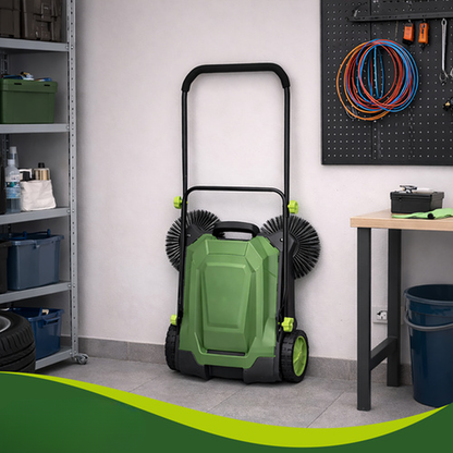 Matura manuala GardenLux idealSTORE, Latime de lucru 680mm, Recipient colector de 24L,Capacitate de curatare 2100 m2 /h