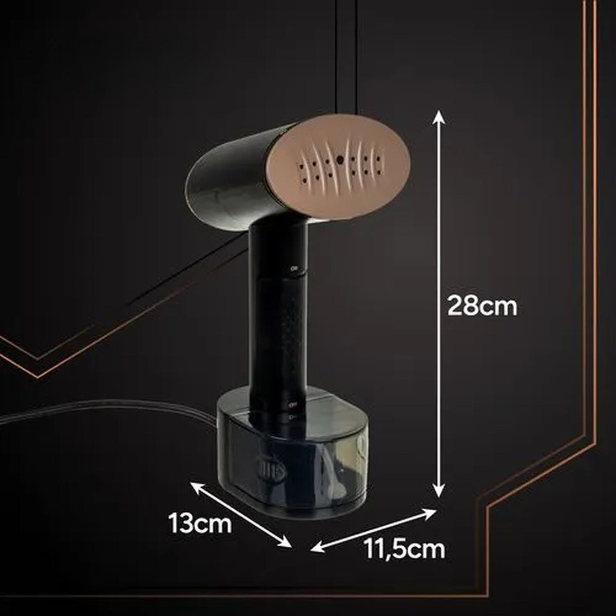 Aparat De Calcat Cu Abur idealSTORE, Putere 2000 W, Rezervor 300 ML, 3 Niveluri De Abur, Control Tactil, Calcare Verticala Si Orizontala, Oprire Automata, Accesoriu 2 in 1, Husa Inclusa