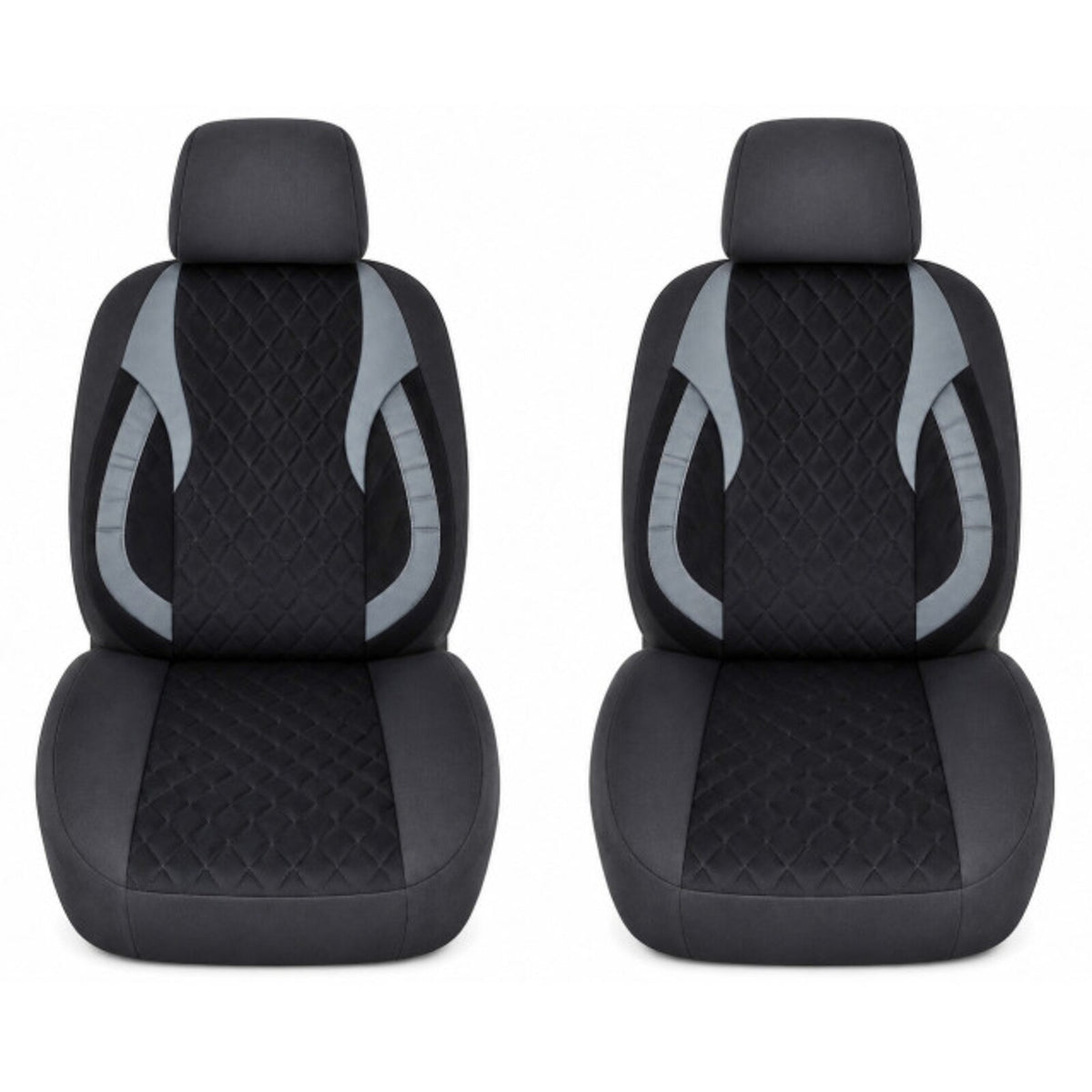 Set Huse Scaune Auto Universale idealSTORE, Fata si Spate, Bancheta Fractionata cu 3 Fermoare, 5 Huse Pentru Tetiere