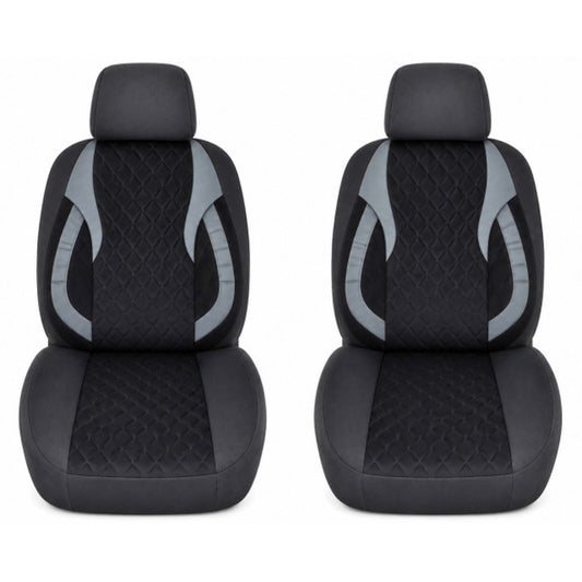 Set Huse Scaune Auto Universale idealSTORE, Fata si Spate, Bancheta Fractionata cu 3 Fermoare, 5 Huse Pentru Tetiere