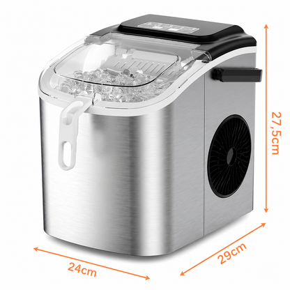 Masina de Cuburi de Gheata Profesionala idealSTORE 12KG 1.2L cu Compresor