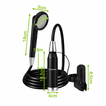 Dus portabil electric de calatorie idealSTORE, Incarcare Solara si prin USB, Autonomie 2200mAh