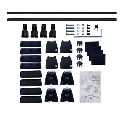 Bare transversale portbagaj Peugeot 5008 2017-2020 idealSTORE, aluminiu, plafon neted, argintiu