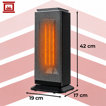 Radiator electric HotFire idealSTORE, Putere 2000w, Detine 2 trepte de putere, Termostat reglabil intre 10 °C-40°C