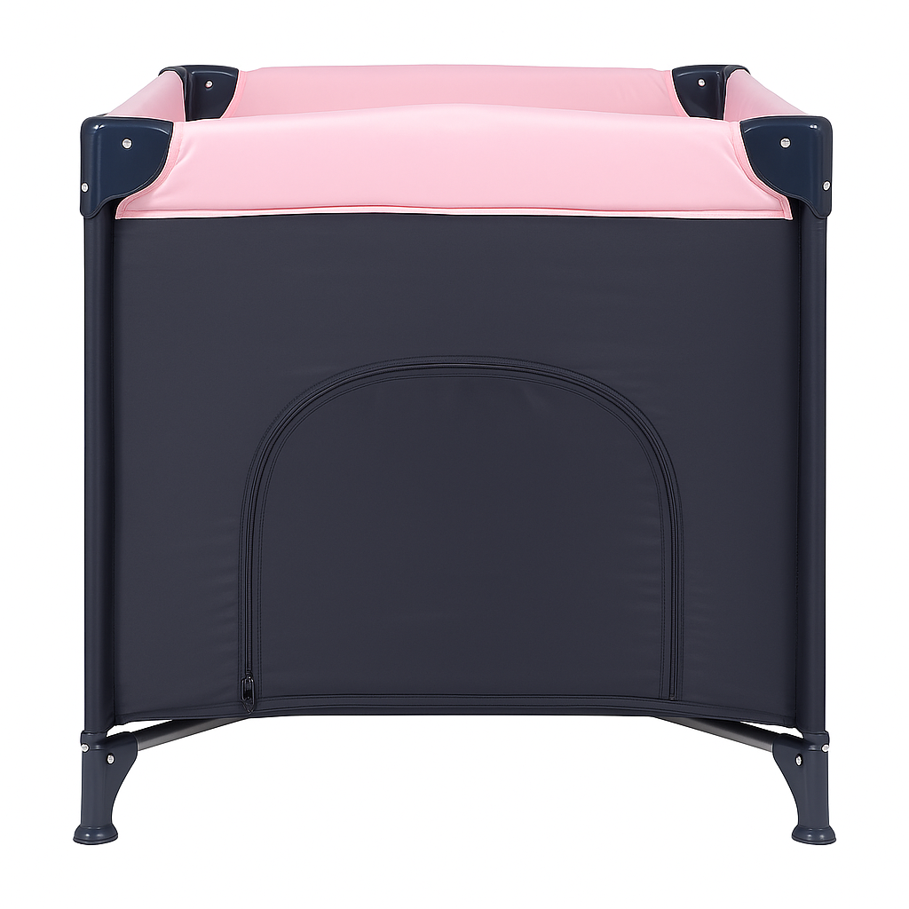 Patut Turistic Pliabil idealSTORE, Solid, Doua Etaje, Roti, Saltea Moale Pliabila, Geanta Transport