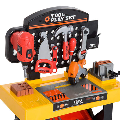 Banc de lucru cu unelte si scule, Rosu