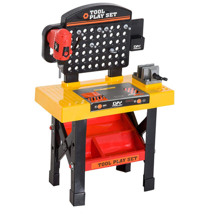 Banc de lucru cu unelte si scule, Rosu