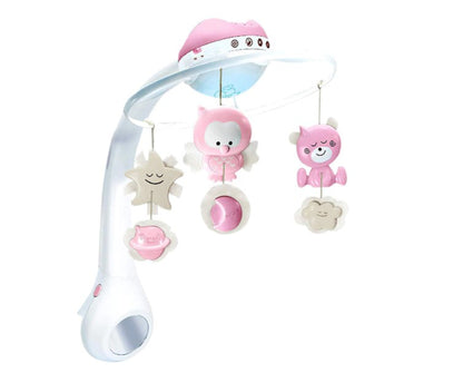 Carusel patut, muzical, cu 516 sunete, telecomanda si proiectii luminoasa, Bubu-Still, roz