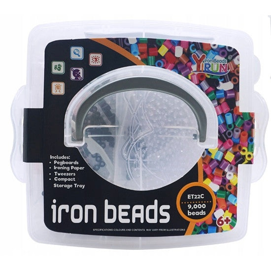 Set 6000 margele de calcat, Sabloane, 6+ ani, Multicolor