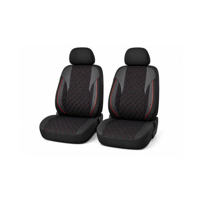 Set Huse Scaune Auto Universale idealSTORE, Fata si Spate, Bancheta Fractionata cu 3 Fermoare, 5 Huse Pentru Tetiere