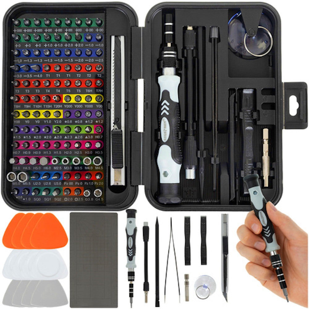 Set surubelnite de precizie 133 piese IdealStore pentru reparatii electronice