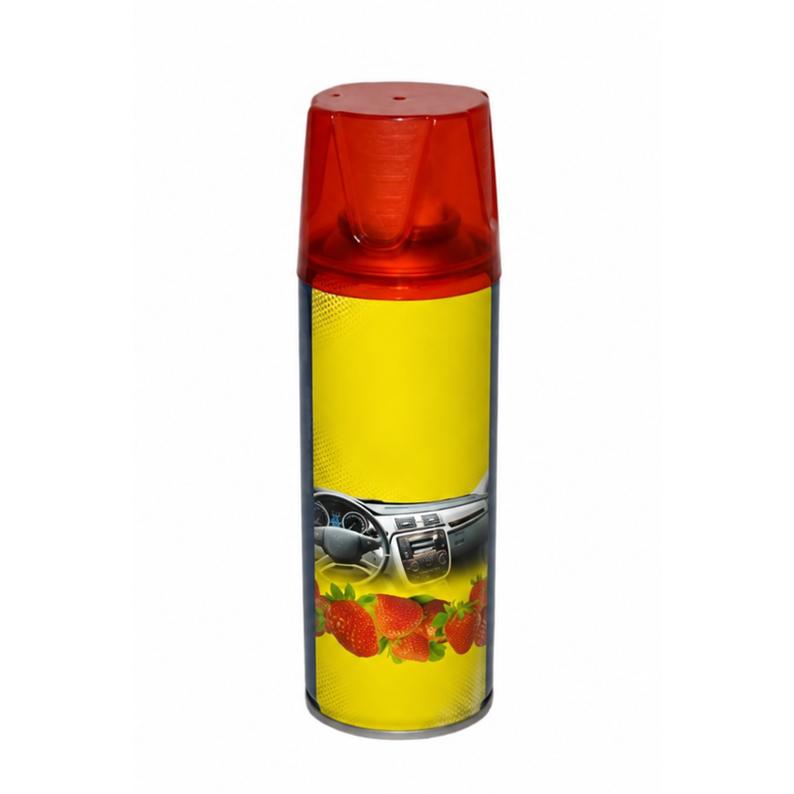 Spray Siliconic Pentru Bord Auto idealSTORE, Efect Antistatic, Protectie Impotriva Radiatiilor si Umiditatii, Pentru Plastic si Vinil, Cantitate 200ML, Parfum de Capsuni