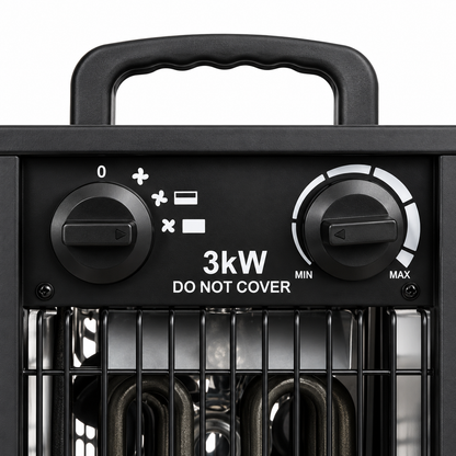 Radiator electric idealSTORE, Putere 3000w, Detine 2 trepte de putere, Termostat reglabil 0°C-85°C