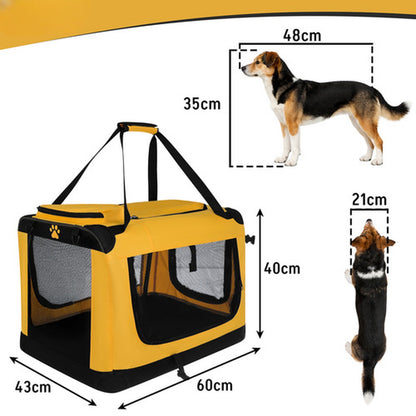 Geanta pliabila pentru transport animale idealSTORE, Dimensiune 60x42x44 cm