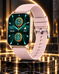 Ceas Smartwatch idealSTORE PopUP, Apel Telefonic, Hands Free, 100 Moduri Sportive, Ecran 2,02', Sunet HD, Comenzi Vocale-Siri, Redare muzica, Monitorizarea Sanatatii, Oxigenul din Sange, Mesaje si Notificari, Silicon Gold