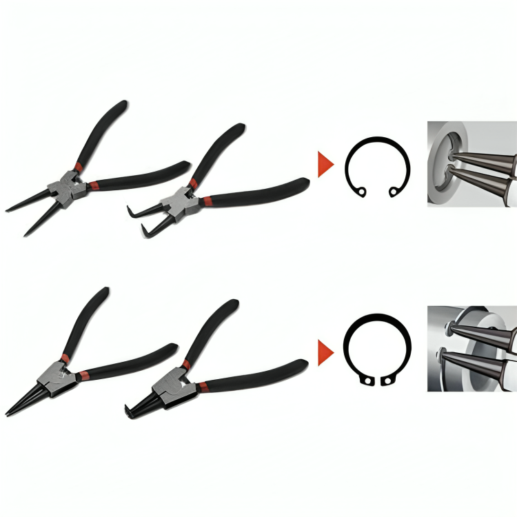 Set 4 clesti sigurante circlip interior exterior auto si mecanica