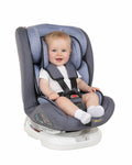 Scaun Auto Profesional Dedicat Pentru Copil, Baby Jolie IBIZA IDL Collection, 3 grupe de greutate 0-36 Kg, Rotire 360 Grade, Centuri de Siguranta in 5 Puncte, Reglarea Inaltimii, Tetierei, Spatarului, Albastru