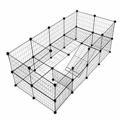 Cusca modulara pentru rozatoare idealSTORE, Formata din 35 de panori individuale metalice de dimensiune 35 x 35 cm