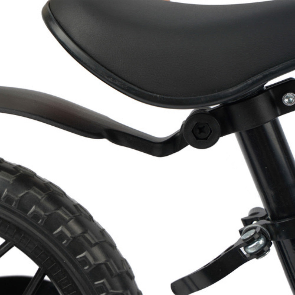 Bicicleta de echilibru fara pedale IdealStore cu roti EVA si cadru din magneziu negru