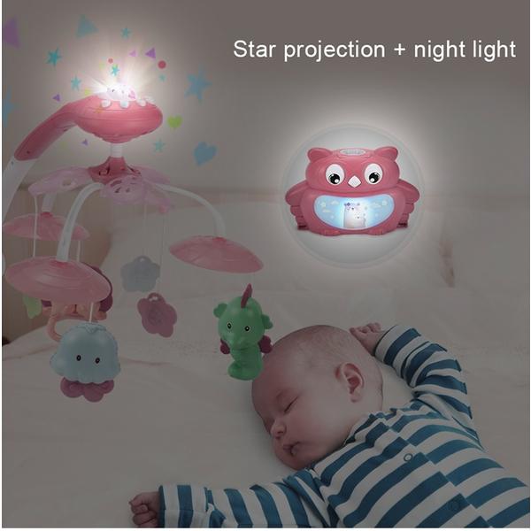 Carusel muzical cu proiector si telecomanda Dream World