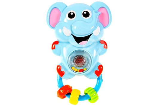 Jucarie zornaitoare MalPlay elefant pentru bebelusi, interactiva si pentru dentitie