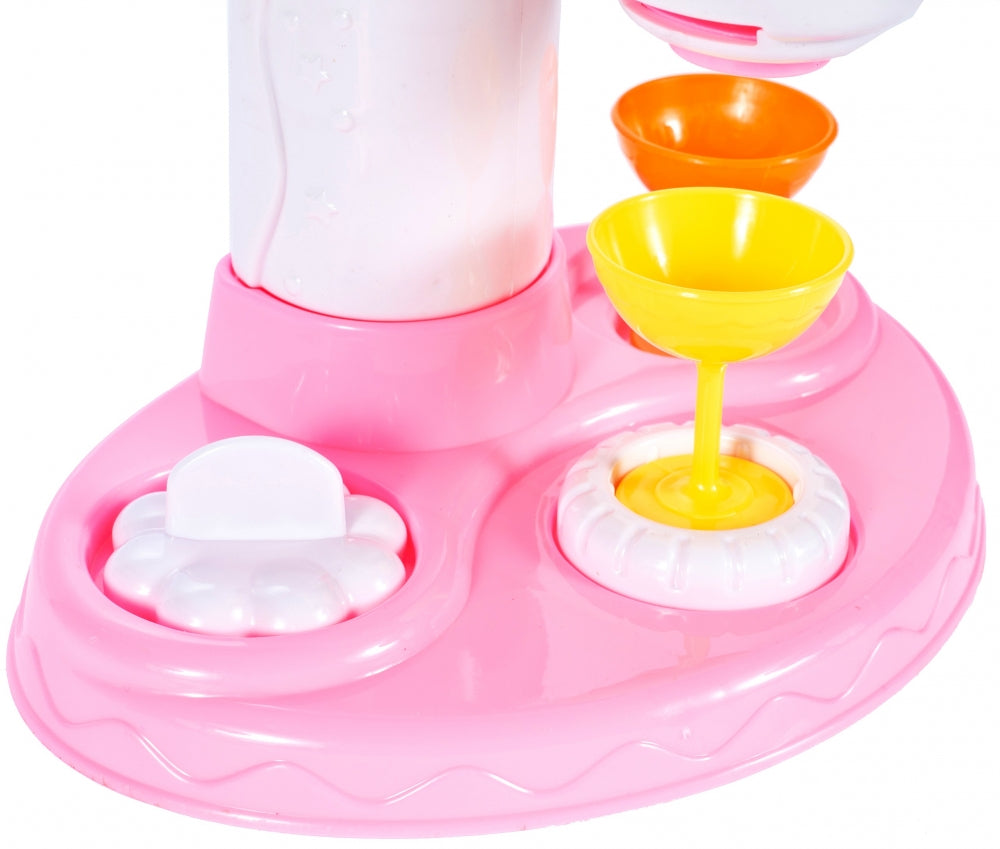 Set de creatie MalPlay, Masina de inghetata si prajituri cu 6 tuburi de plastelina non-toxic