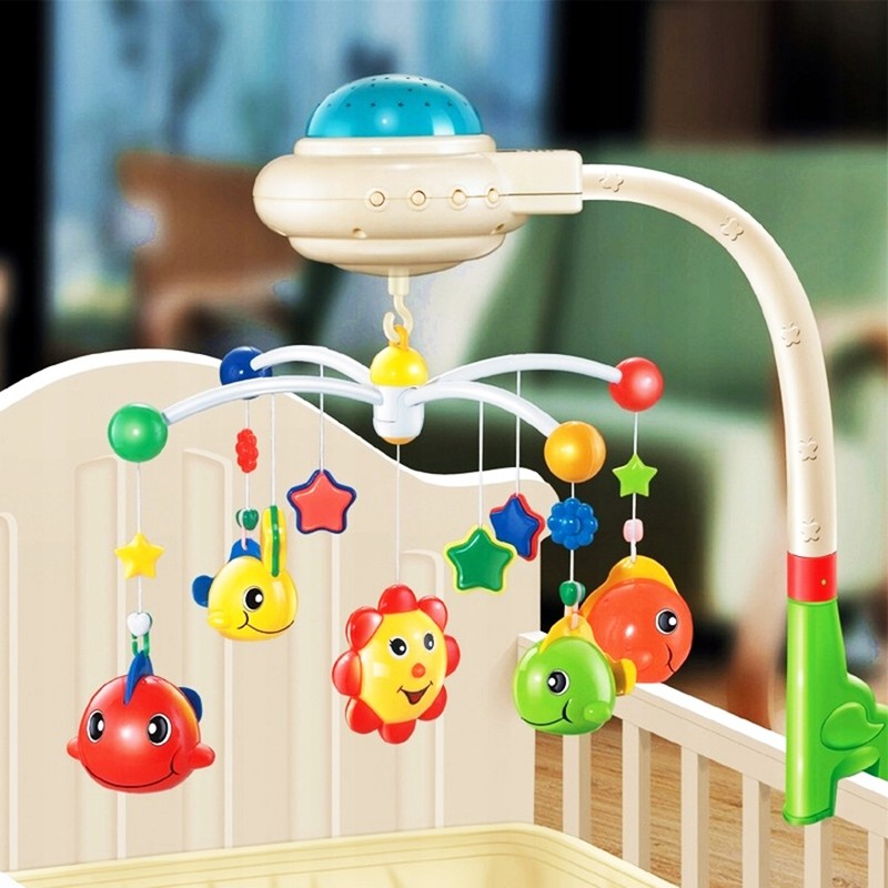 Carusel si Proiector 2in1 Malplay, cu lumini si sunete si 4 figurine de plastic