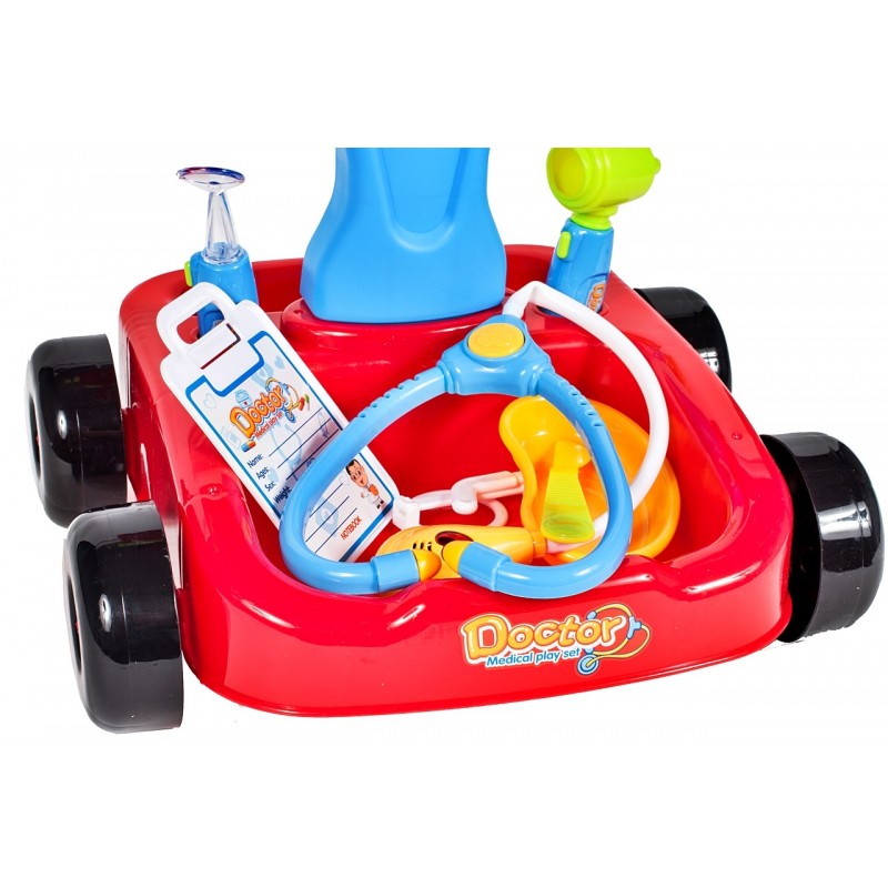 Set medical pentru baieti MalPlay, Ecograf cu sunete si lumini, accesorii incluse, Albastru