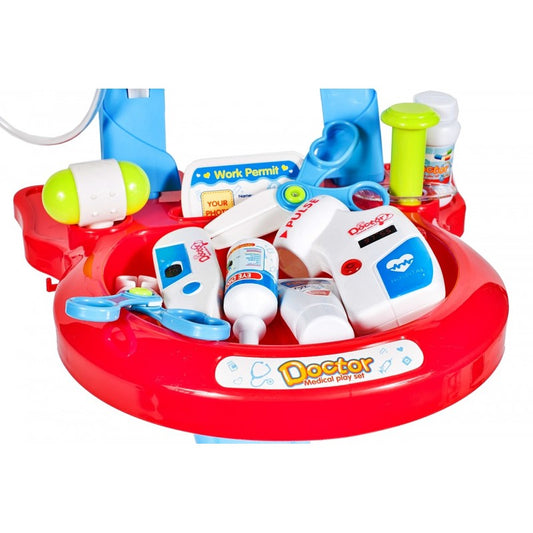 Set medical pentru baieti MalPlay, Ecograf cu sunete si lumini, accesorii incluse, Albastru