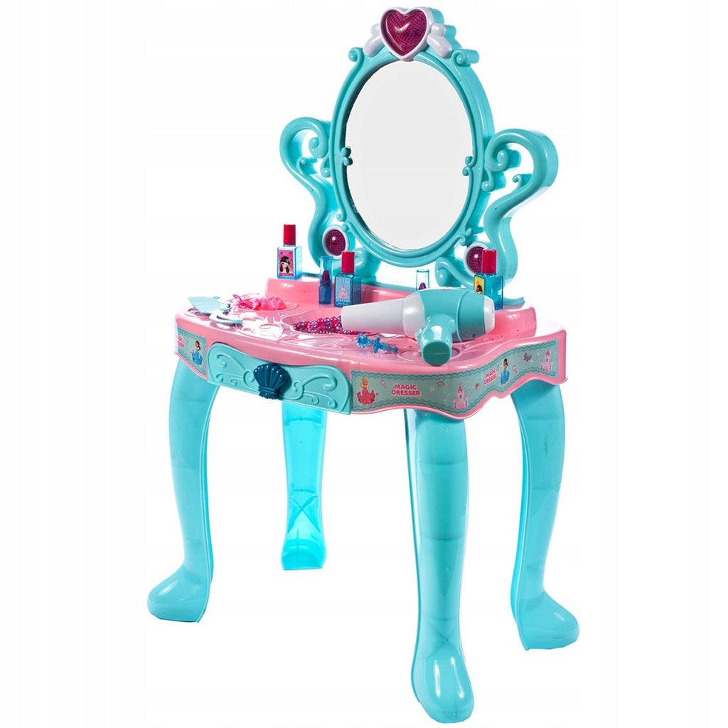 Masuta de infrumusetare MalPlay cu oglinda melodii, lumini si accesorii, 72 cm