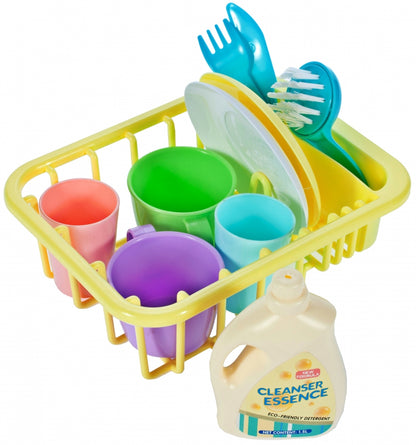 Chiuveta pentru bucatarie MalPlay, pentru copii cu accesorii, albastru