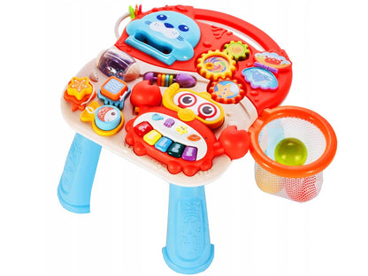 Antepremergator interactiv 5 in 1 Crab Rosu