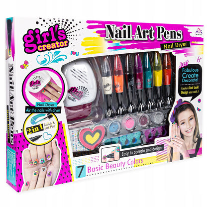 Kit de vopsit unghii pentru copii, 6 ani+, Multicolor