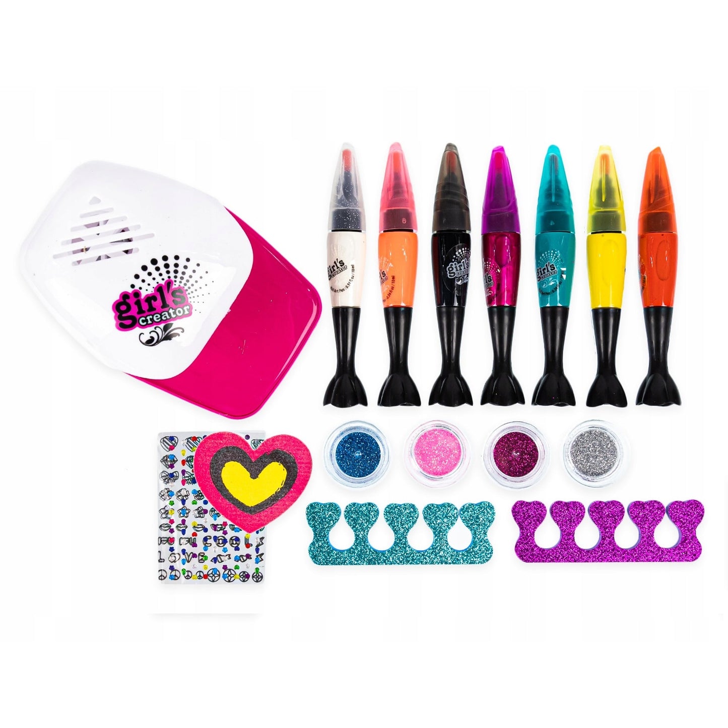 Kit de vopsit unghii pentru copii, 6 ani+, Multicolor