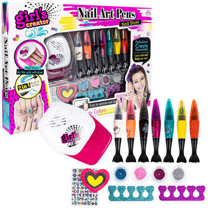 Kit de vopsit unghii pentru copii, 6 ani+, Multicolor