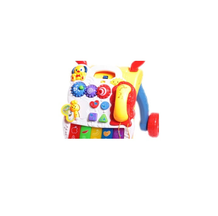 Antepremergator Malplay, cu centru de activitati detasabil, sunete si lumini, multicolor, 12 luni