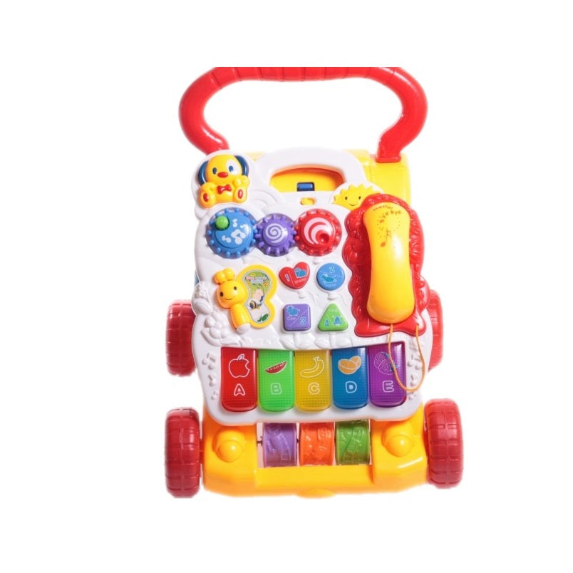 Antepremergator Malplay, cu centru de activitati detasabil, sunete si lumini, multicolor, 12 luni