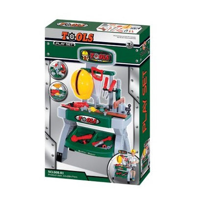 Banc de lucru MalPlay pentru copii cu unelte si accesorii, 71 cm inaltime