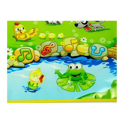 Covor muzical interactiv, educational MalPlay, cu sunetele animalelor de la ferma, multicolor