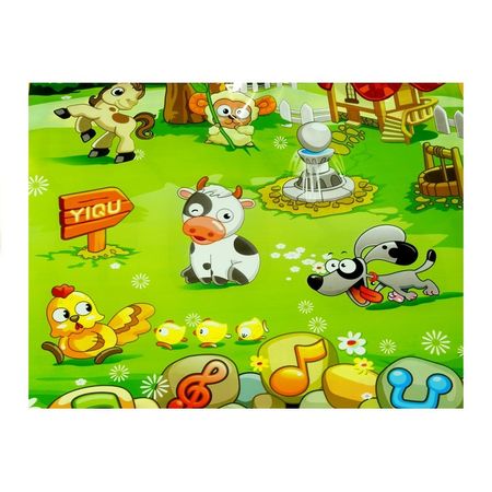 Covor muzical interactiv, educational MalPlay, cu sunetele animalelor de la ferma, multicolor