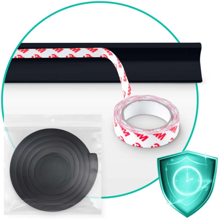 Banda Protectie Colturi si Margini Mobila pentru Copii idealSTORE 6m Negru