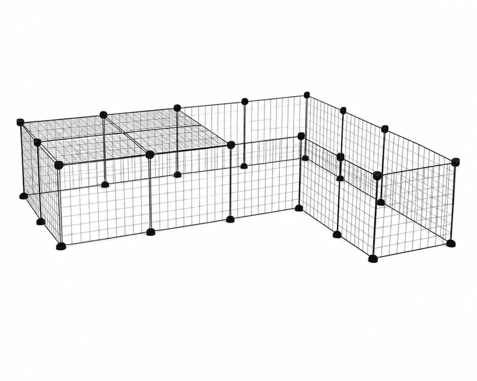 Cusca modulara pentru rozatoare idealSTORE, Formata din 35 de panori individuale metalice de dimensiune 35 x 35 cm