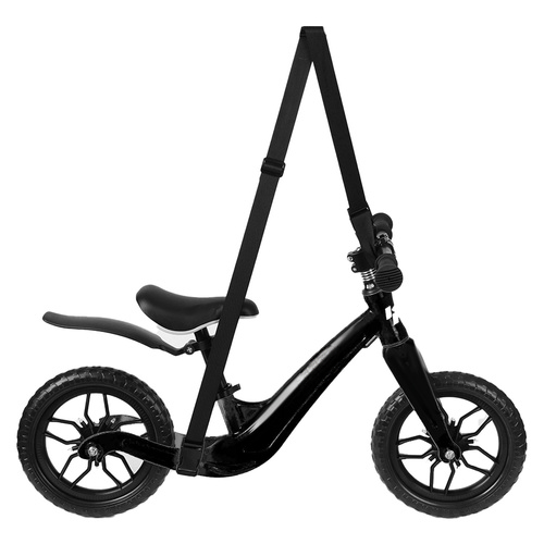 Bicicleta de echilibru fara pedale IdealStore cu roti EVA si cadru din magneziu negru