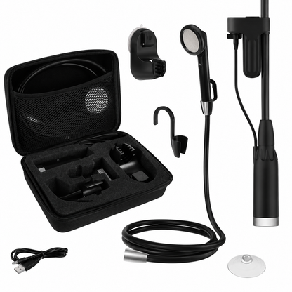 Dus portabil electric de calatorie idealSTORE, Incarcare Solara si prin USB, Autonomie 2200mAh