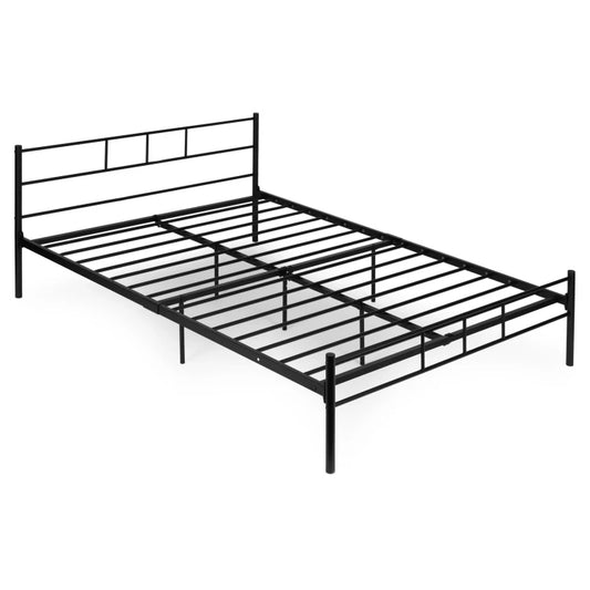 Pat metalic StilNight idealSTORE, Dimensiune 160x200, Fabricat din metal de inalta calitate, Sustine 200kg