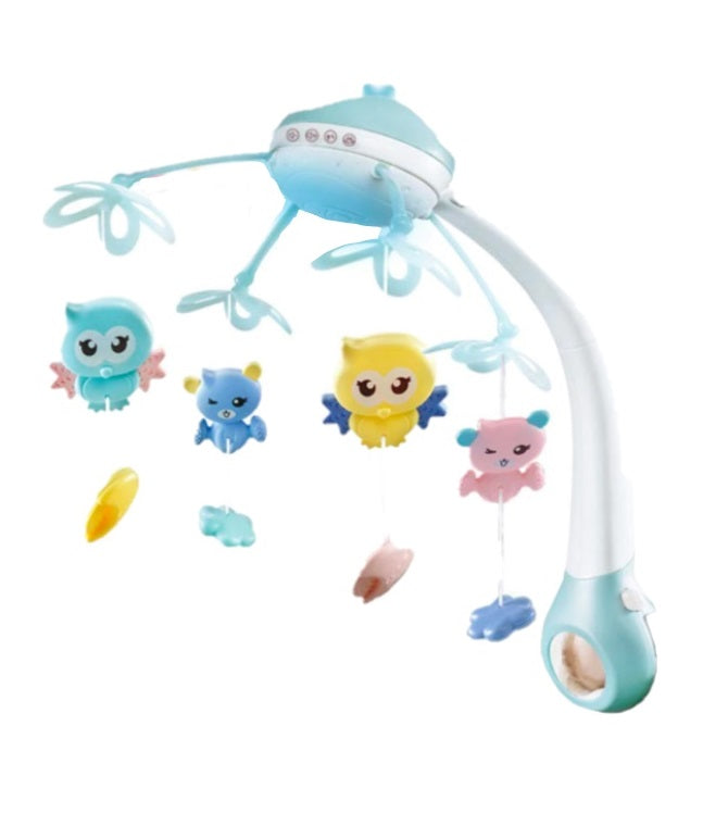 Carusel patut, muzical, cu 516 sunete, telecomanda si proiectii luminoasa, Bubu-Still, Multicolor