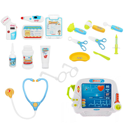 Set stand mobil pentru medic, aparat EKG si 18 accesorii, inaltime 60 cm