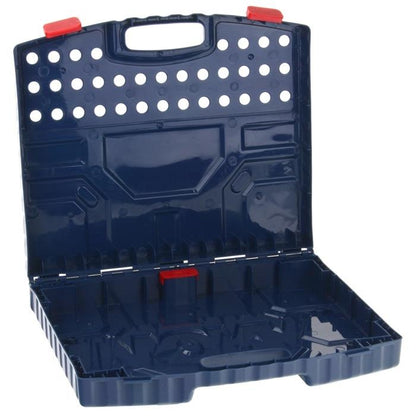 Banc de Lucru, Super Tools, Asamblat in Valiza Practica si Usor de Carat, 50 Accesorii +, Include Bormasina Functionala, Surubelnite, Ciocan, Fierastrau, 72 cm Inaltime, Albastru