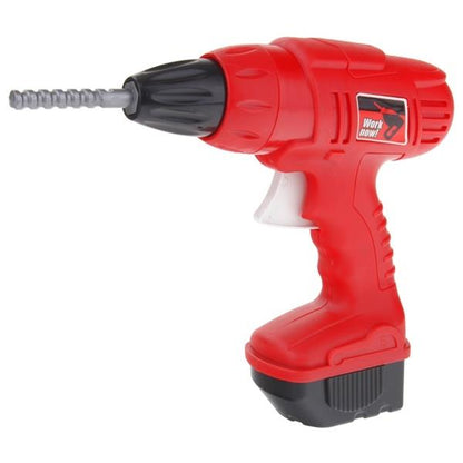 Banc de Lucru, Super Tools, Asamblat in Valiza Practica si Usor de Carat, 50 Accesorii +, Include Bormasina Functionala, Surubelnite, Ciocan, Fierastrau, 72 cm Inaltime, Albastru